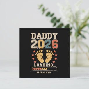 Pappa 2026 Laddar Baby Tillkännagivande Förväntand