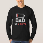 Pappa 2 pojkar från Son Birthday Manar T Shirt<br><div class="desc">Pappa om två pojkar från Son Birthday Manar.</div>