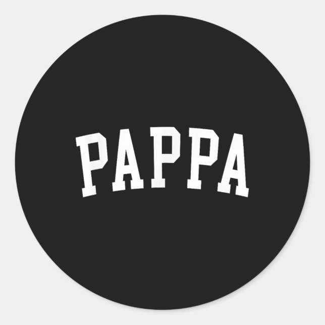 Pappa_2 Runt Klistermärke (Framsida)