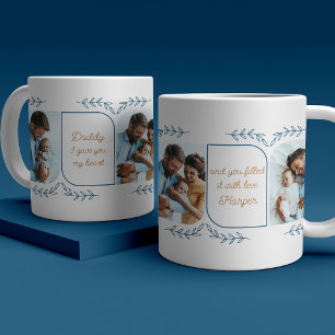 Pappa 3 Lodrät Photo Loving Ord botaniskt Kaffemugg
