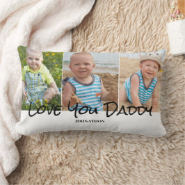 Pappa 3 Photo Collage Dekorativ kudde