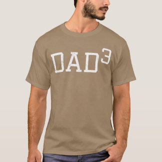 Pappa 3 Rolig Pappa Outfit Pappa av tre Present fa T Shirt