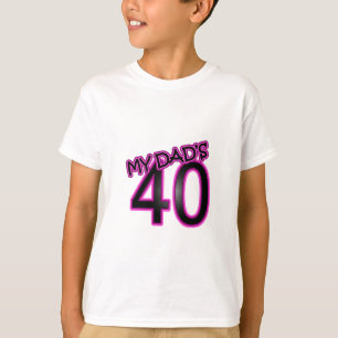 Pappa 40th födelsedaggåvor tee shirt