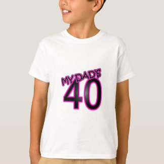 Pappa 40th födelsedaggåvor tee shirt
