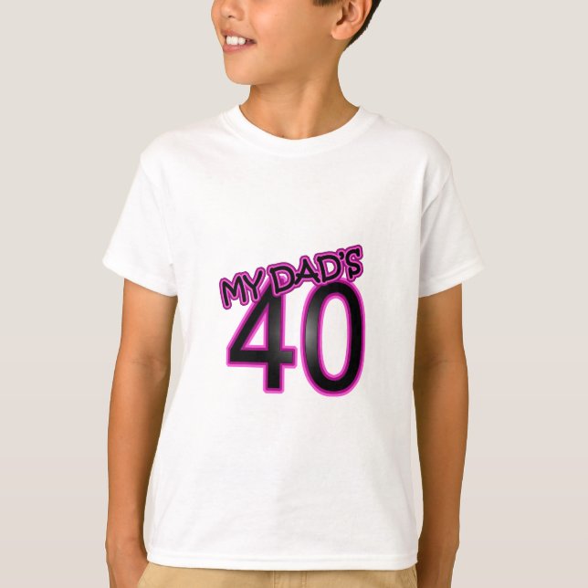 Pappa 40th födelsedaggåvor tee shirt (Framsida)