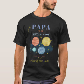 Pappa 6e födelsedag sjätte Resa runt Solarna SP T Shirt