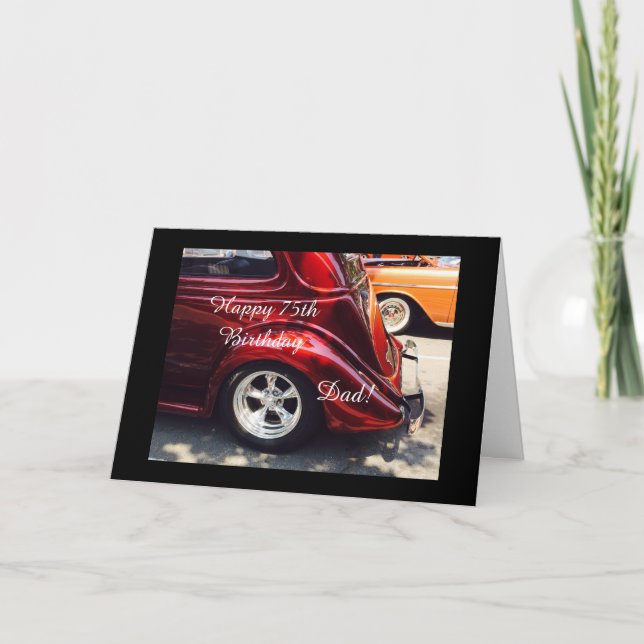 Pappa 75:e födelseår kort (Framsida)