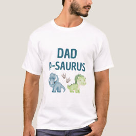 Pappa-A-Saurus T-shirt baby första födelsedagen