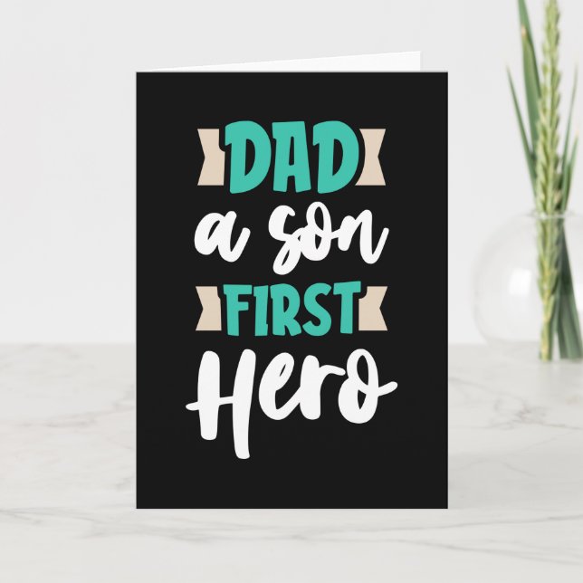 Pappa a son First Hero Kort (Framsida)