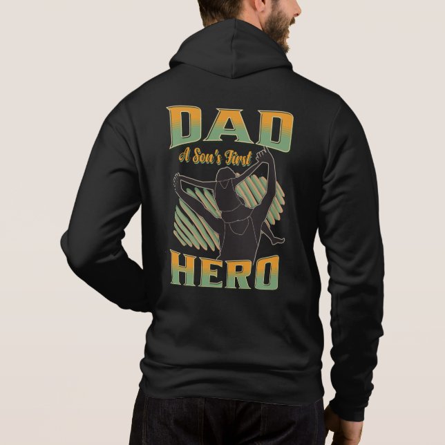 Pappa A Son's First Hero T Shirt (Baksida)