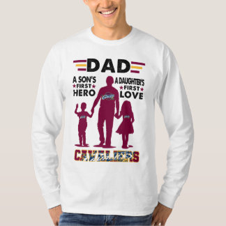 Pappa a sons första hjälte, dotterns första kärlek t shirt