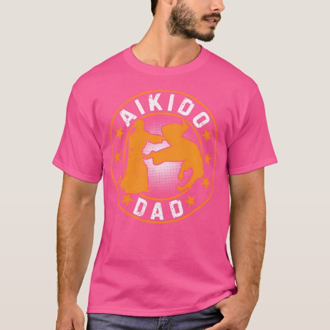 Pappa Aikido Pappa Aikido Fighter T Shirt (Framsida)