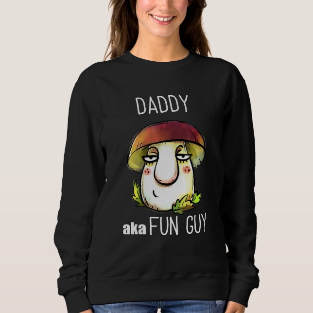 Pappa Aka Roligt Guy Fungi Mushroom för morfar T Shirt (Framsida)