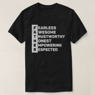 Pappa Akronym Den Bästa Pappan Någonsin Fars Dag T Shirt