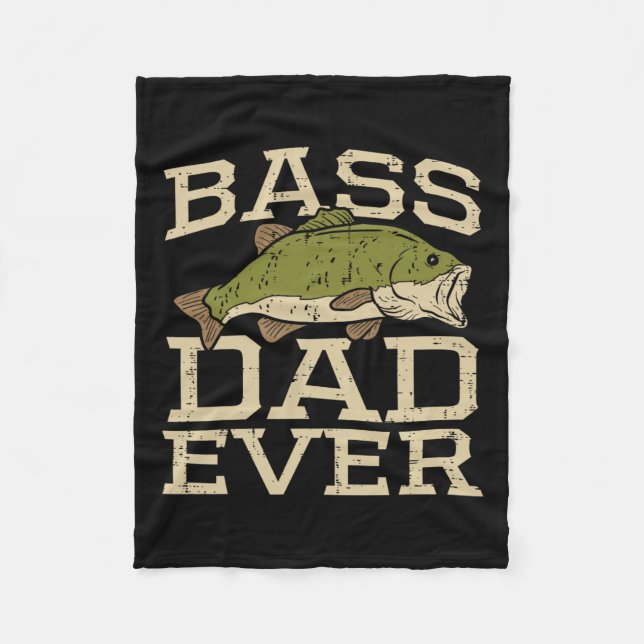 Pappa Aldrig Fiskare Fiskare Fars dag Pappa Gi Fleecefilt (Framsidan)