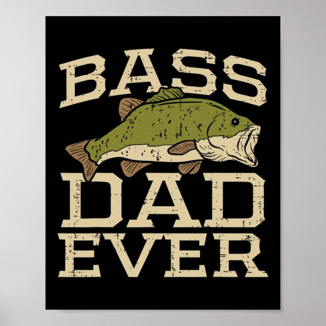 Pappa Aldrig Fiskare Fiskare Fars dag Pappa Gi Poster (Framsidan)