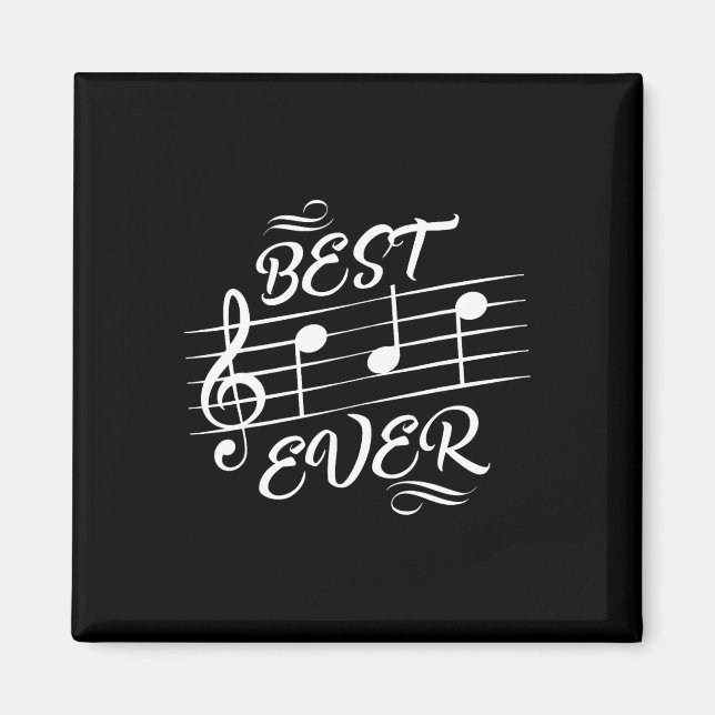 Pappa Aldrig Musik noter Musician Fars dag Magnet (Framsidan)