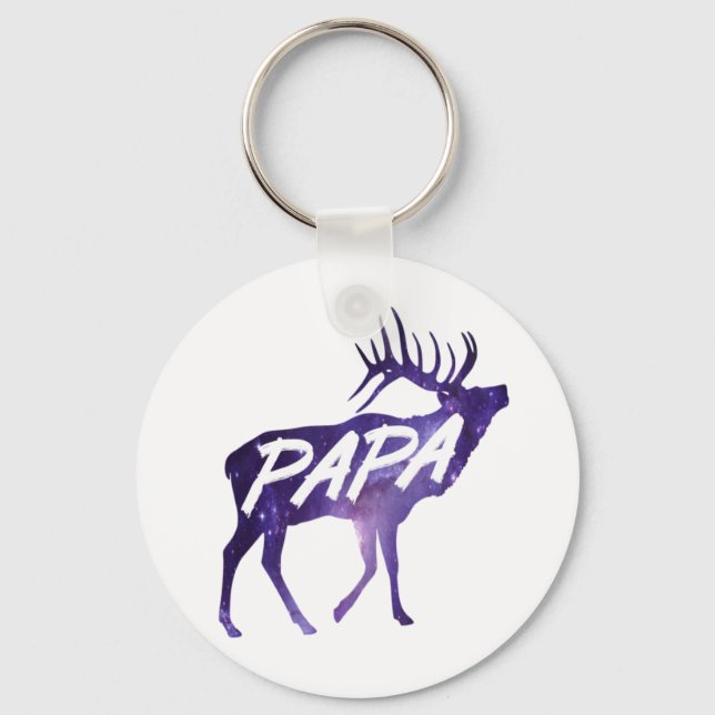Pappa Älg  Nyckelring (Framsida)