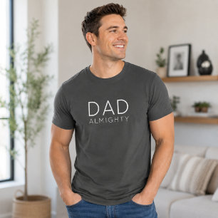 Pappa Allsmäktig T-Shirt Roligt Farsdagspresent