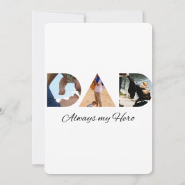 PAPPA: Alltid mitt Hero Inbjudningar