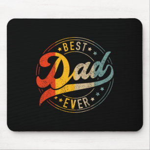 Pappa Alltid Vintage Färg Retro Fars dag födelseda Musmatta