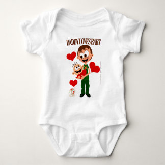 Pappa älskar bebis - Babykroppar 01 - Vit T Shirt