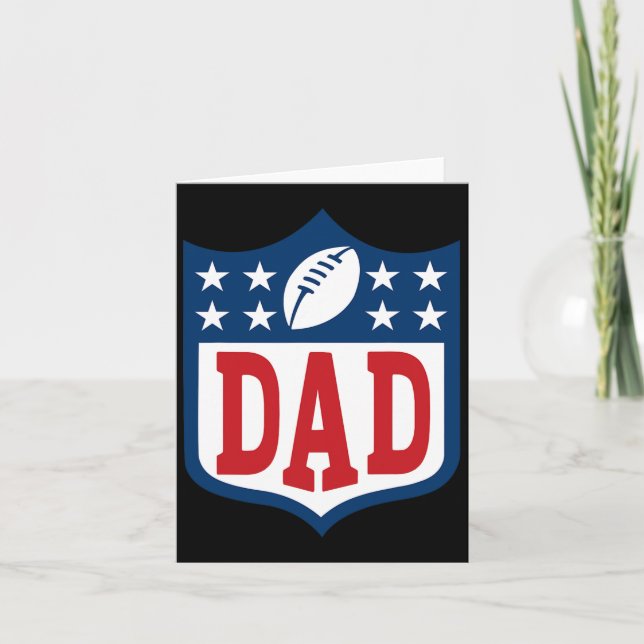 Pappa American Football Grattis på födelsedagen Fa Kort (Framsida)