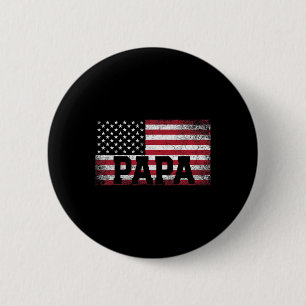 Pappa Amerikanska Flagga Fars dag, 4:e juli, gåva Knapp