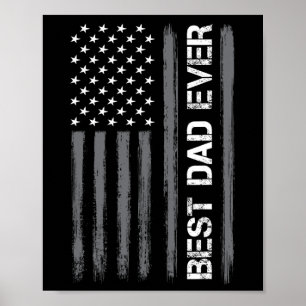 Pappa - Amerikanska Flagga Lusnyj Fars dag för Man Poster