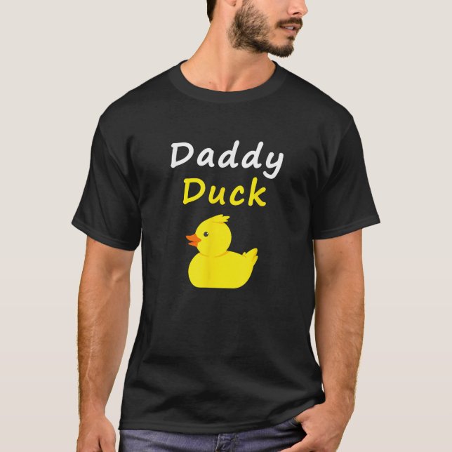 Pappa Anka Rubber Anka Pappa T Shirt (Framsida)