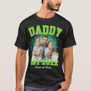 Pappa Anpassad Foto Bootleg Rap Fars Dag T Shirt