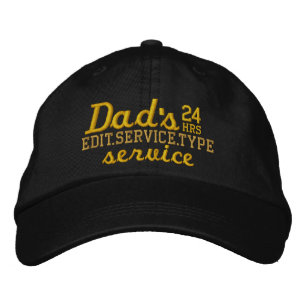 Pappa anpassade 24 timmar Service har roligt! Broderad Keps