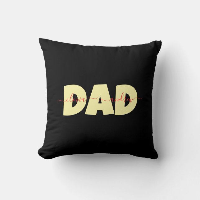 Pappa Anpassat barnnamn Kudde (Framsida)