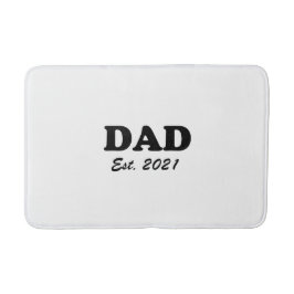 Pappa Anpassningsbar Fastställd svartvit modern Badrumsmatta