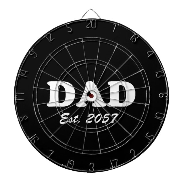 Pappa Anpassningsbar Fastställt datum för modern r Darttavla (Framsidan)