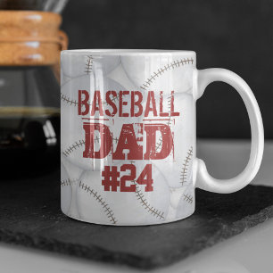 Pappa Anpassningsbar Personlig Baseball Kaffemugg