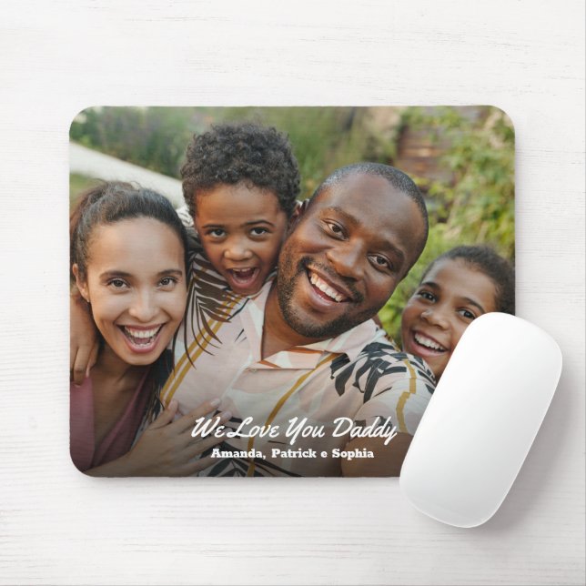 Pappa Anpassningsbar Photo and Message Mouse Pad Musmatta (Med mus)