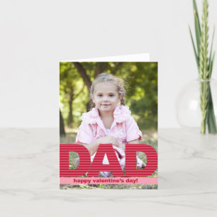 PAPPA Anpassningsbar Valentines dagfoto Helgkort
