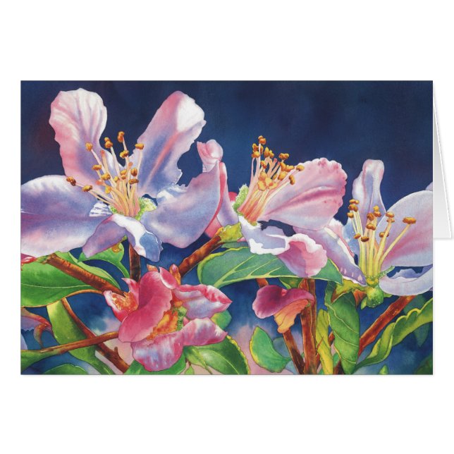 Pappa Apple träd Hälsningskort (Framsidan Horizontal)