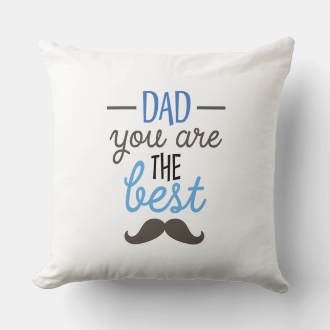 Pappa är den bästa finne Fars dag-gåvan Kudde (Framsida)