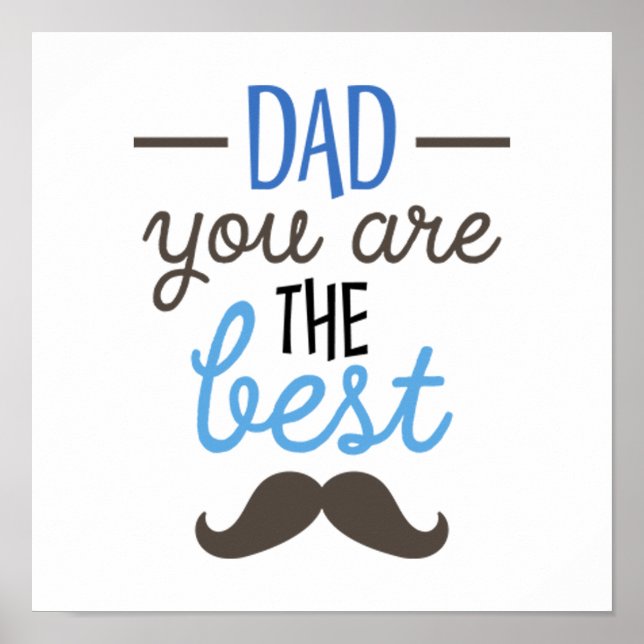 Pappa är den bästa finne Fars dag-gåvan Poster (Framsidan)