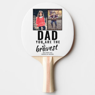 Pappa är du det Modigare fotot för Far dag 2 Pingisracket