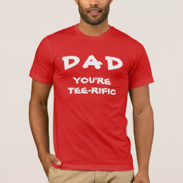 Pappa är du Tee-Rific Golf Pun White and Red T Shirt