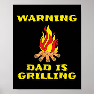 Pappa är en grillande gåva till Fars dag Bbq Gif Poster