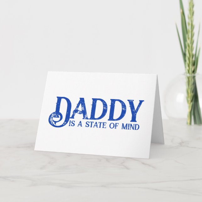 Pappa är ett sinnestillstånd tack kort (Framsida)