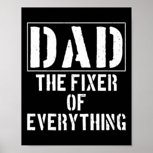 Pappa är fixeraren för allt lustigt Far&#; s Day Poster