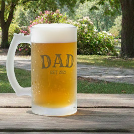 Pappa är  frostat ölglas