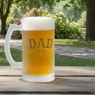 Pappa är frostat ölglas