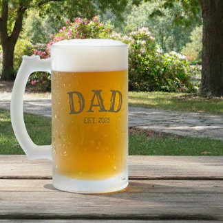 Pappa är frostat ölglas