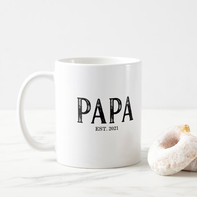 Pappa År grundad Kaffemugg (Med munk)